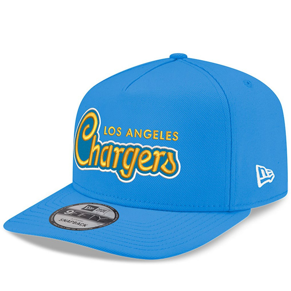 Los Angeles Chargers New Era Charger Power A-Frame 9FIFTY Snapback Hat - Powder Blue - NFL