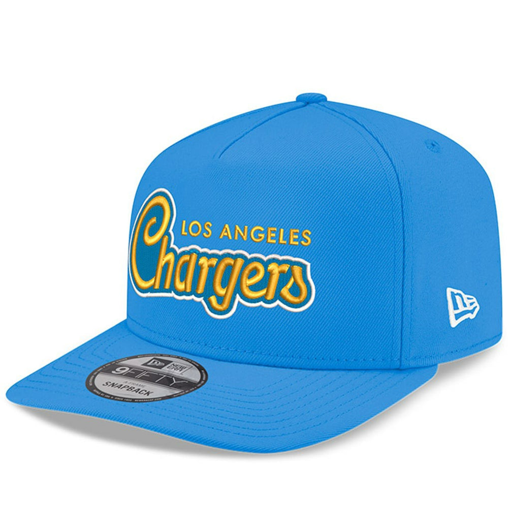 Los Angeles Chargers New Era Charger Power A-Frame 9FIFTY Snapback Hat - Powder Blue - NFL