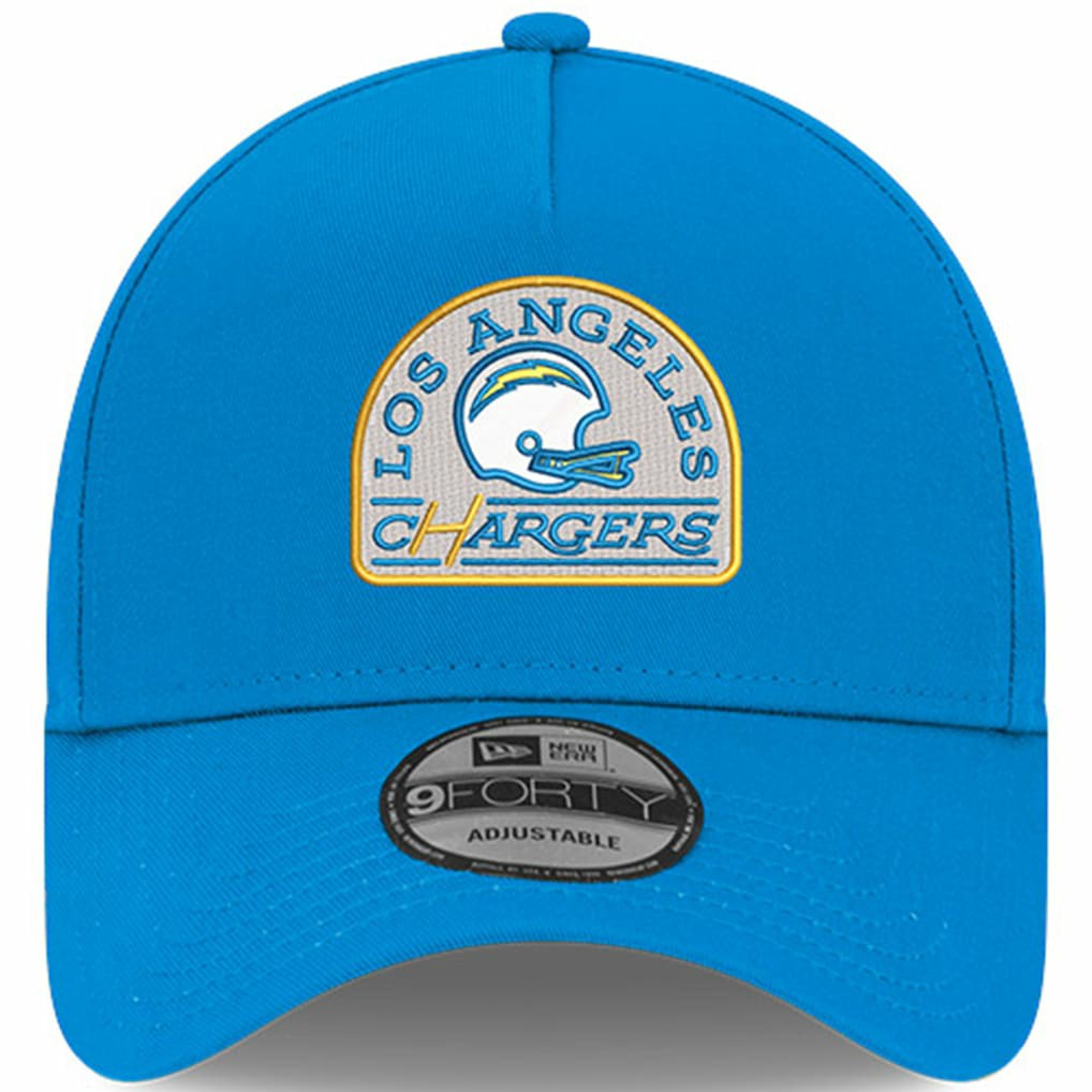 Los Angeles Chargers New Era Charger Power A-Frame 9FORTY Trucker Adjustable Hat - Powder Blue - NFL