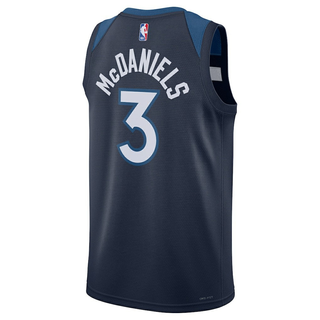 Nike Jaden McDaniels Minnesota Timberwolves Unisex Swingman Player Jersey Icon Edition Navy