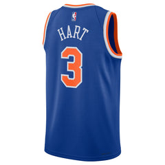 Nike Josh Hart New York Knicks Unisex Swingman Player Jersey Icon Edition Blue