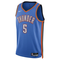 Nike Luguentz Dort Oklahoma City Thunder Unisex Swingman Player Jersey Icon Edition Blue