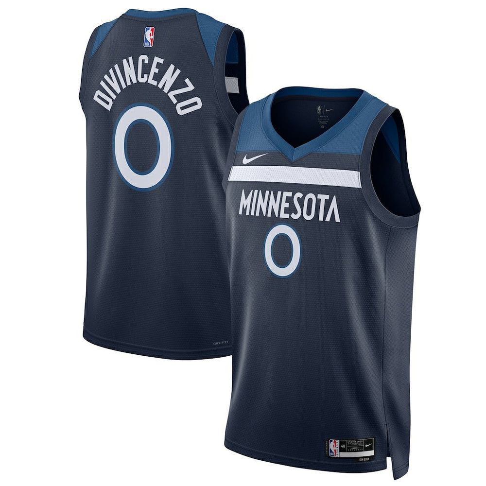Nike Donte DiVincenzo Minnesota Timberwolves Unisex Swingman Player Jersey Icon Edition Navy