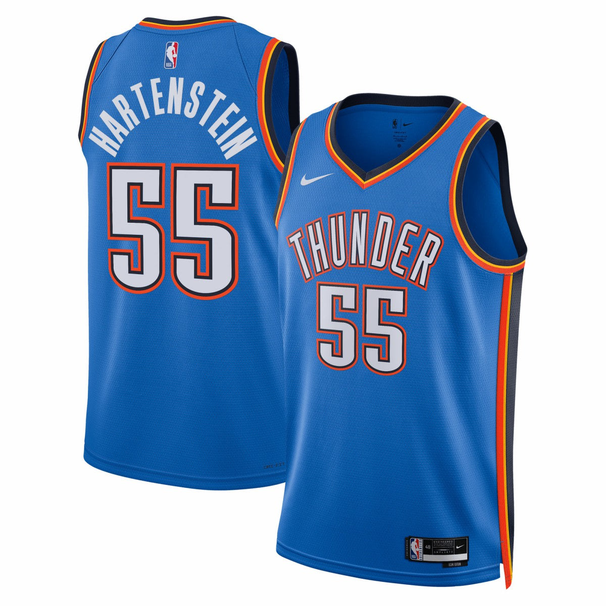 Nike Isaiah Hartenstein Oklahoma City Thunder Unisex Swingman Player Jersey Icon Edition Blue