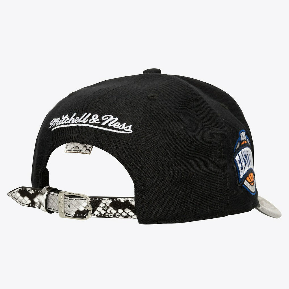 Mitchell & Ness Boston Celtics x Just Don I Love This Team Snakeskin Strapback Hat Black