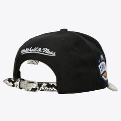 Mitchell & Ness Boston Celtics x Just Don I Love This Team Snakeskin Strapback Hat Black