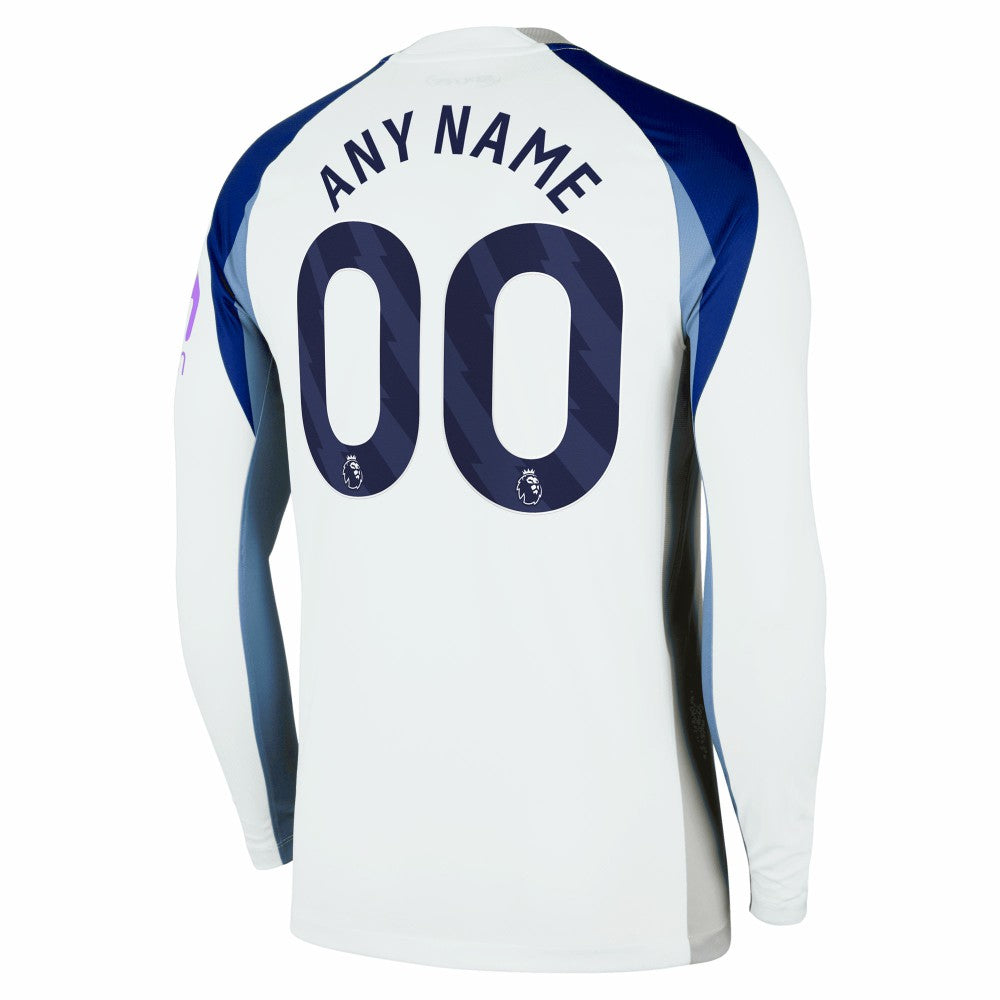 Nike - Tottenham Hotspur 2025/26 Home Replica Long Sleeve Custom Jersey - White