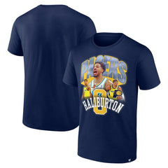 Fanatics Tyrese Haliburton Indiana Pacers Notorious 4.0 T-Shirt Navy