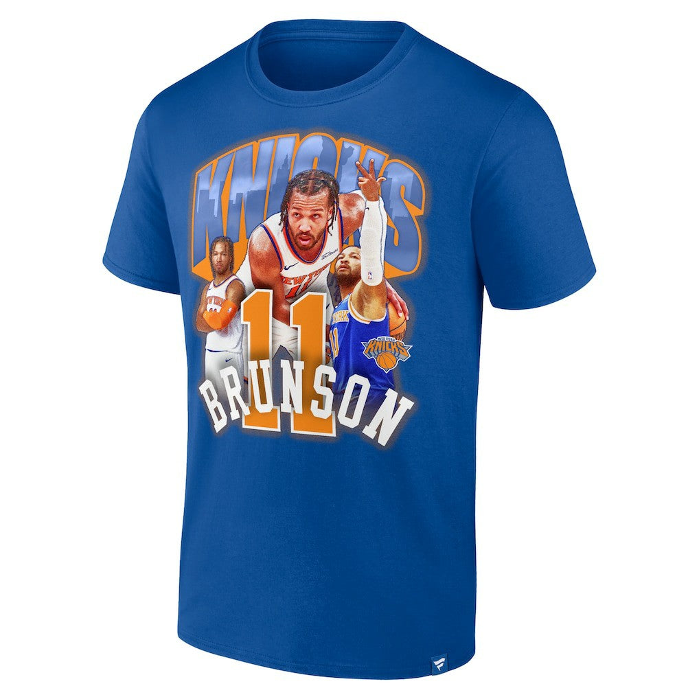 Fanatics Jalen Brunson New York Knicks Notorious 4.0 T-Shirt Blue