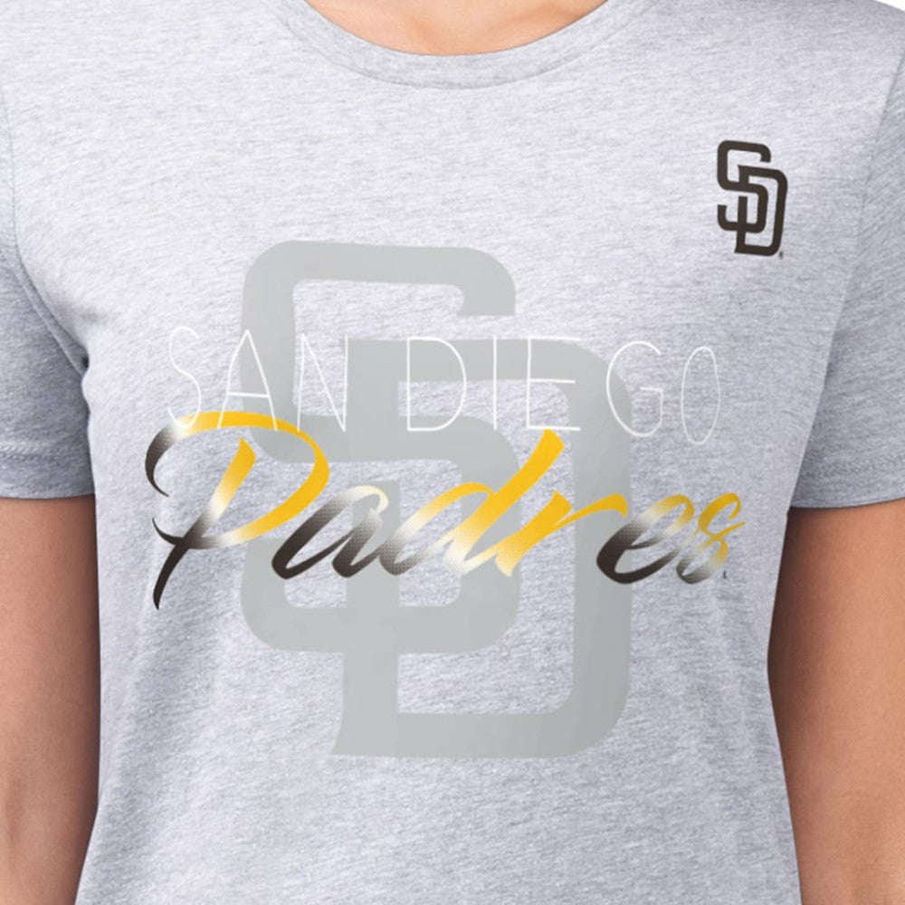 San Diego Padres G-III 4Her by Carl Banks Women's Super-Slim Fit Lightweight Shadow Logo Graphic T-Shirt Discount