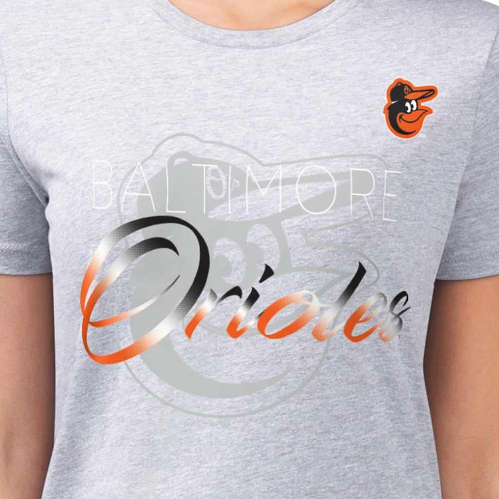 Baltimore Orioles G-III 4Her by Carl Banks Women's Super-Slim Fit Lightweight Shadow Logo Graphic T-Shirt Online