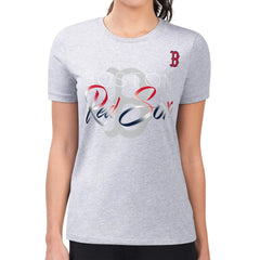 Boston Red Sox G-III 4Her by Carl Banks Women's Super-Slim Fit Lightweight Shadow Logo Graphic T-Shirt Online