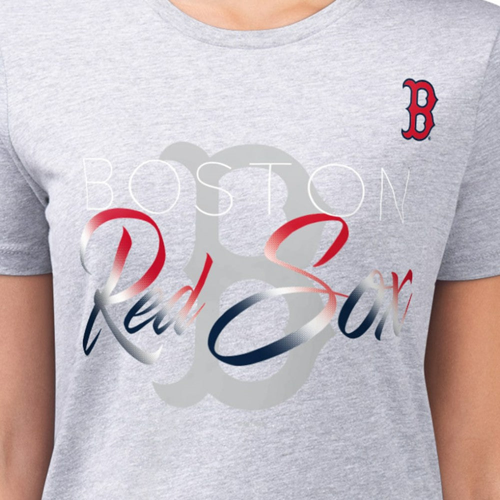 Boston Red Sox G-III 4Her by Carl Banks Women's Super-Slim Fit Lightweight Shadow Logo Graphic T-Shirt Online