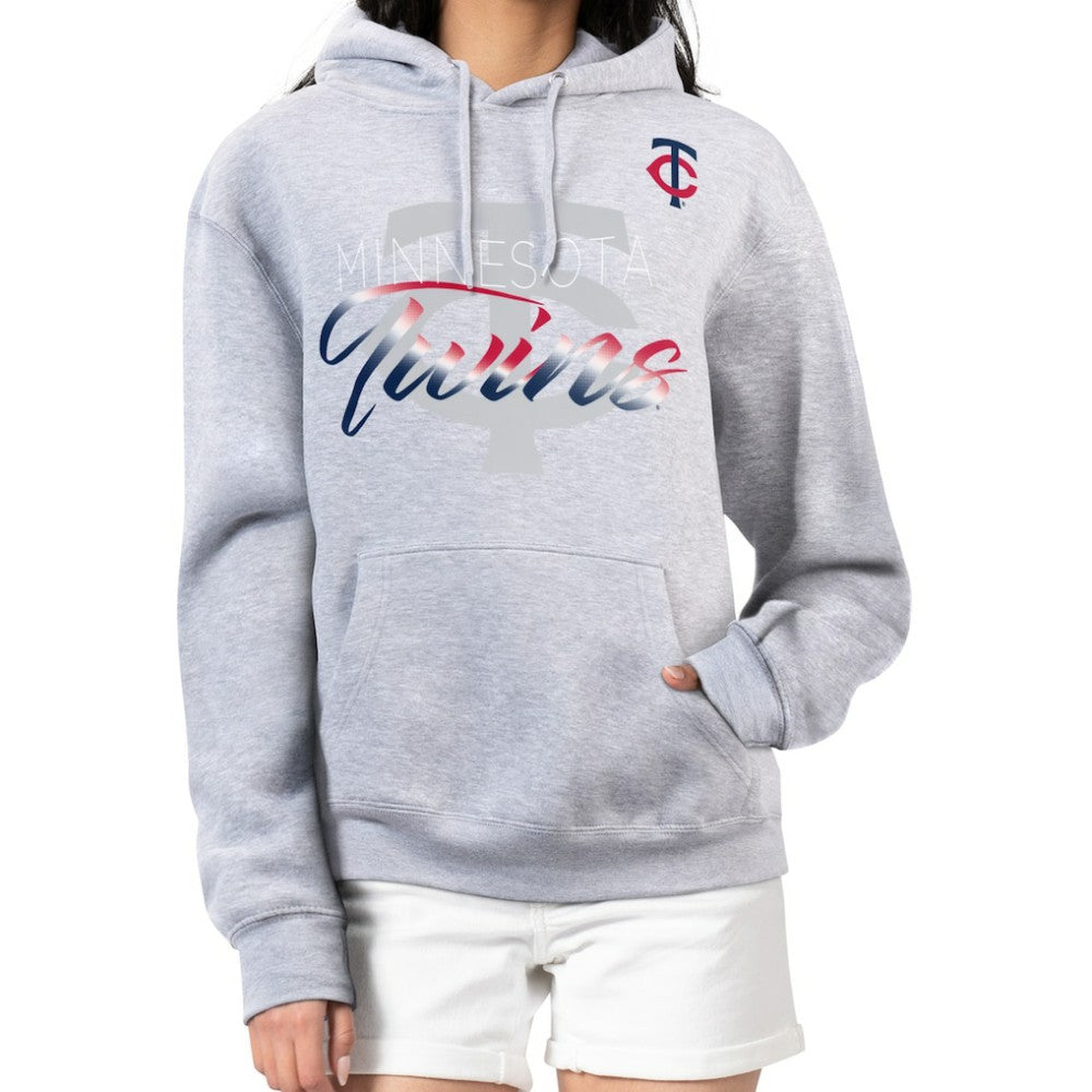 Minnesota Twins G-III 4Her by Carl Banks Women's Shadow Logo Graphic Pullover Hoodie Discount