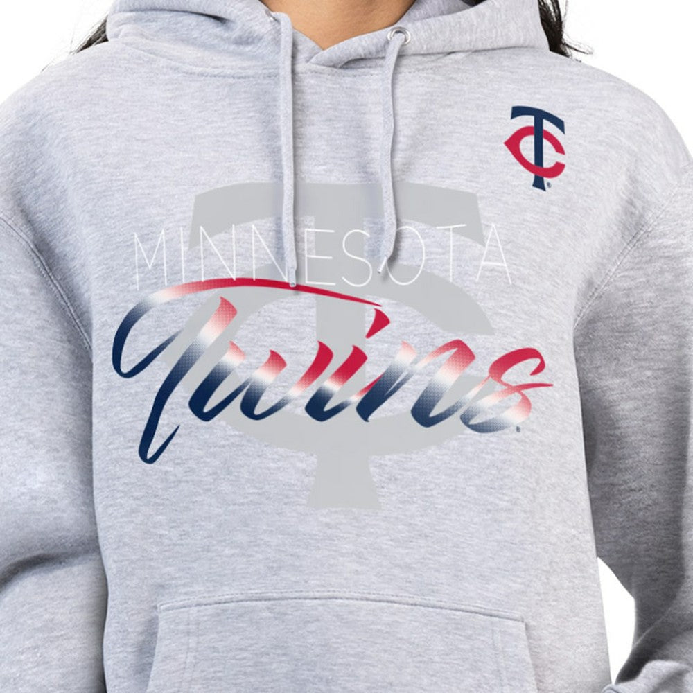 Minnesota Twins G-III 4Her by Carl Banks Women's Shadow Logo Graphic Pullover Hoodie Discount
