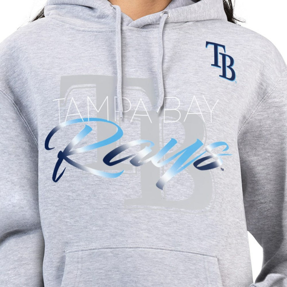 Tampa Bay Rays G-III 4Her by Carl Banks Women's Shadow Logo Graphic Pullover Hoodie Outlet