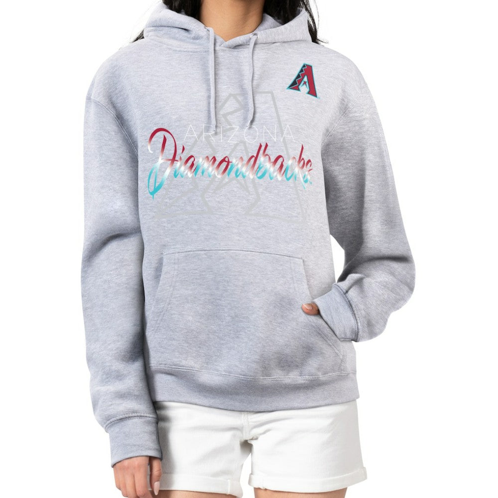 Arizona Diamondbacks G-III 4Her by Carl Banks Women's Shadow Logo Graphic Pullover Hoodie Outlet