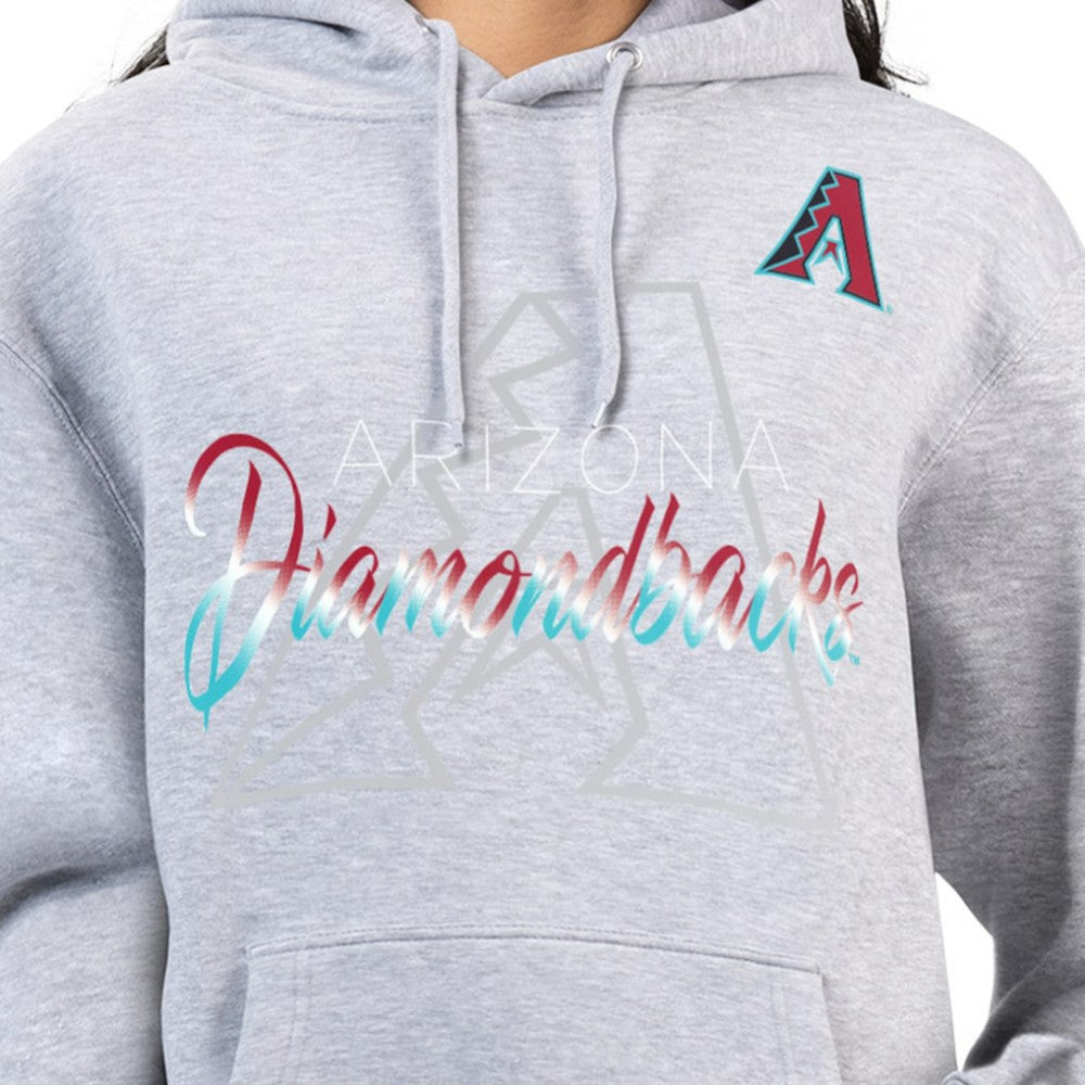Arizona Diamondbacks G-III 4Her by Carl Banks Women's Shadow Logo Graphic Pullover Hoodie Outlet