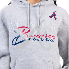 Atlanta Braves G-III 4Her by Carl Banks Women's Shadow Logo Graphic Pullover Hoodie Sale