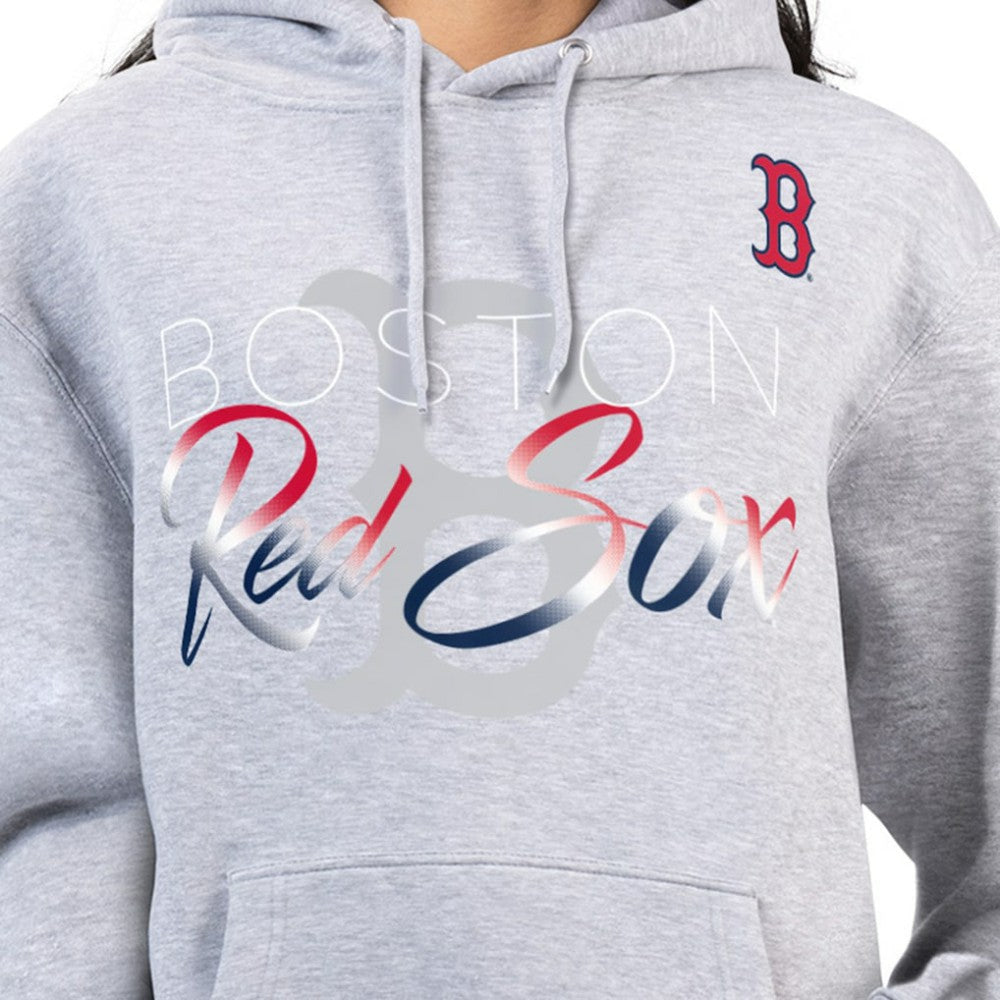 Boston Red Sox G-III 4Her by Carl Banks Women's Shadow Logo Graphic Pullover Hoodie Sale