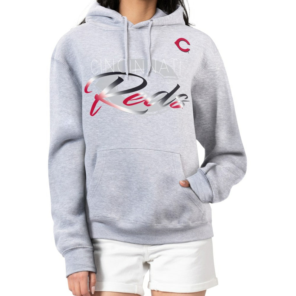 Cincinnati Reds G-III 4Her by Carl Banks Women's Shadow Logo Graphic Pullover Hoodie Online