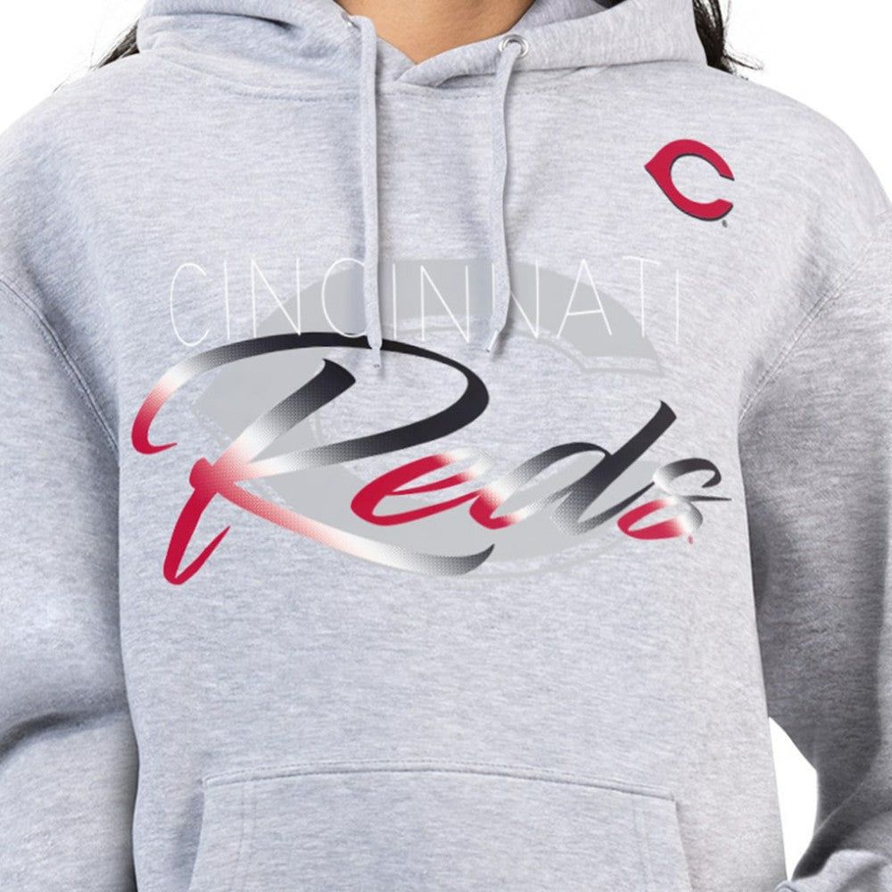 Cincinnati Reds G-III 4Her by Carl Banks Women's Shadow Logo Graphic Pullover Hoodie Online