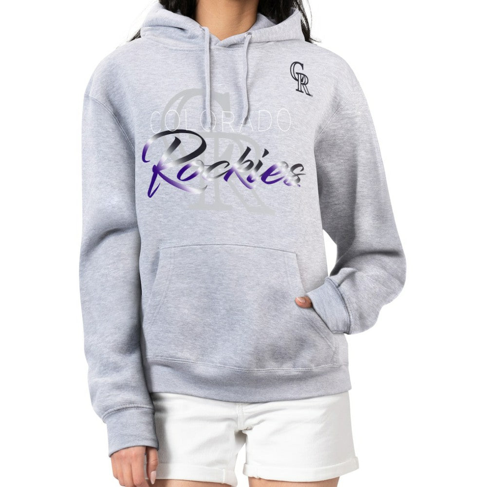 Colorado Rockies G-III 4Her by Carl Banks Women's Shadow Logo Graphic Pullover Hoodie Online
