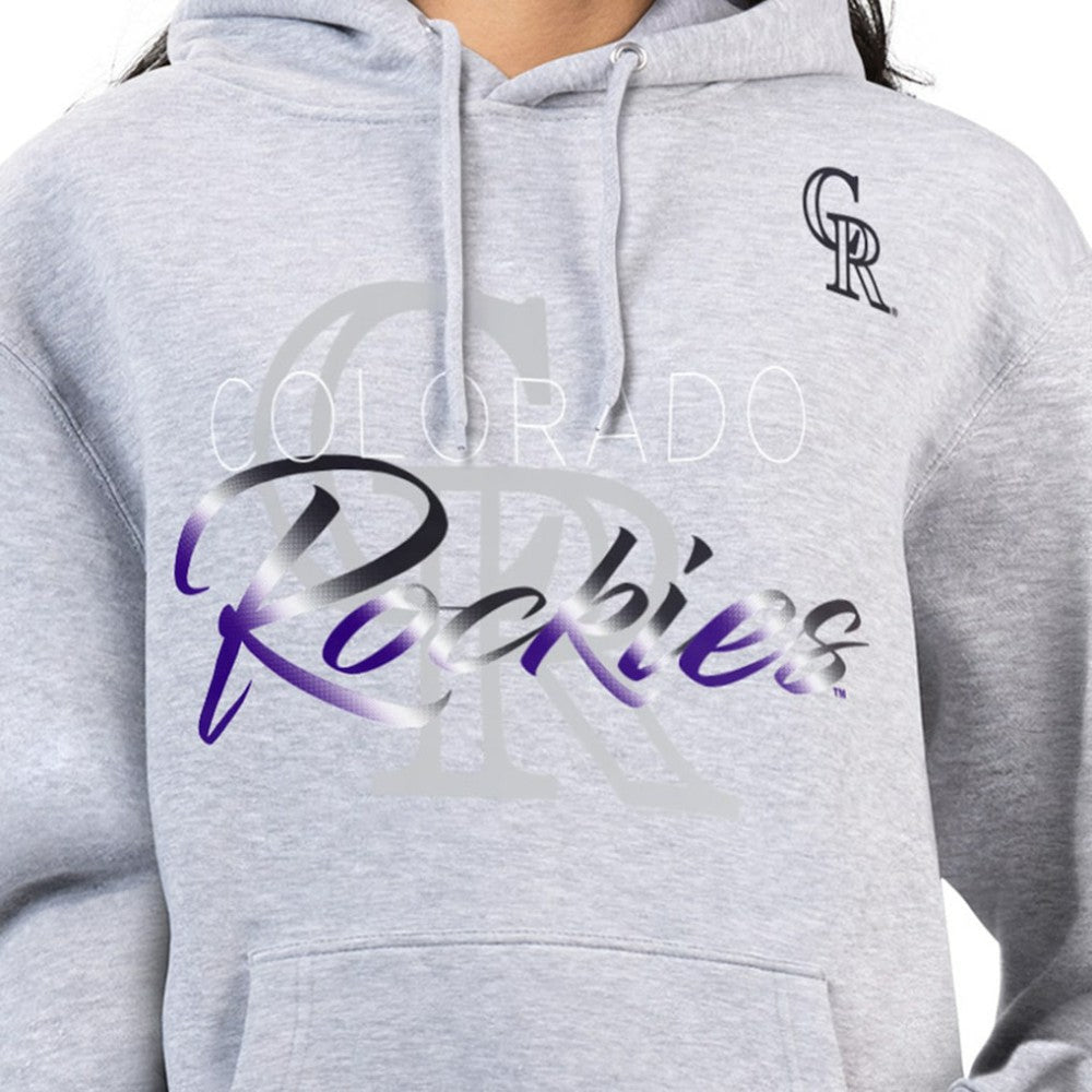 Colorado Rockies G-III 4Her by Carl Banks Women's Shadow Logo Graphic Pullover Hoodie Online