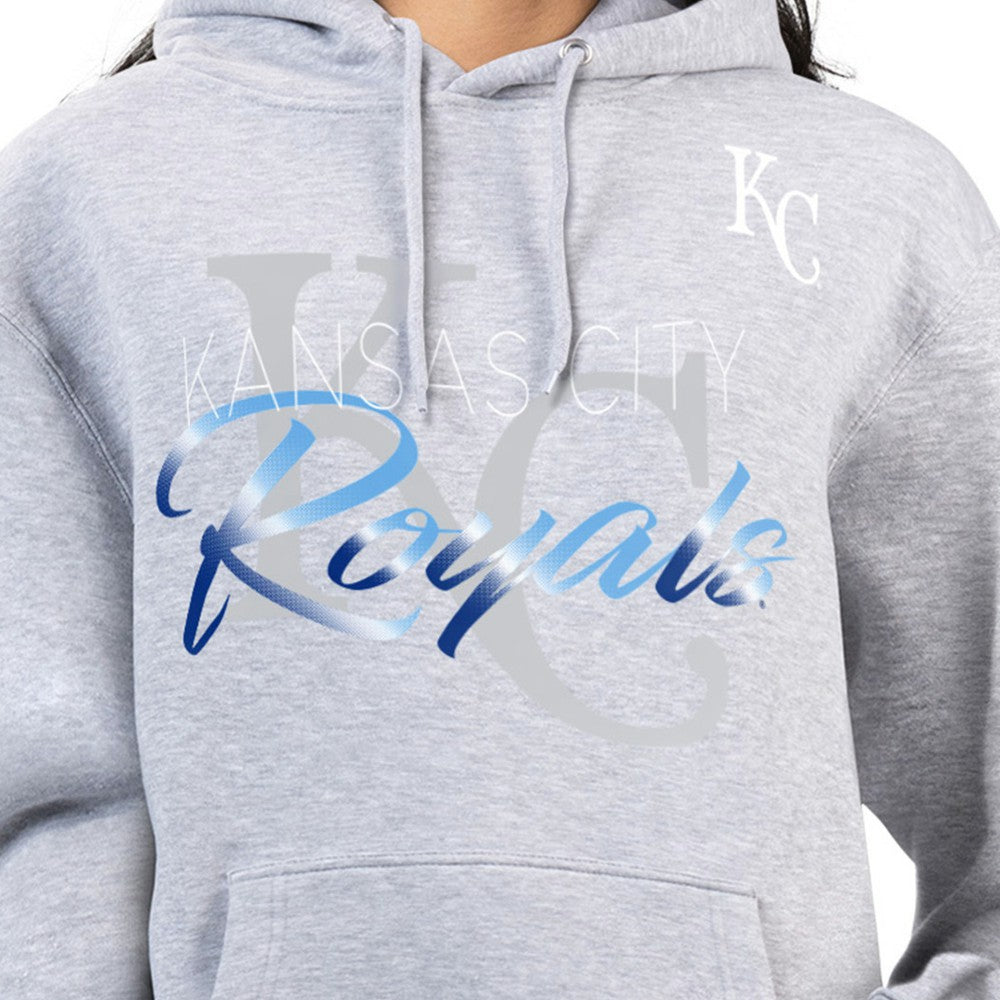 Kansas City Royals G-III 4Her by Carl Banks Women's Shadow Logo Graphic Pullover Hoodie Outlet