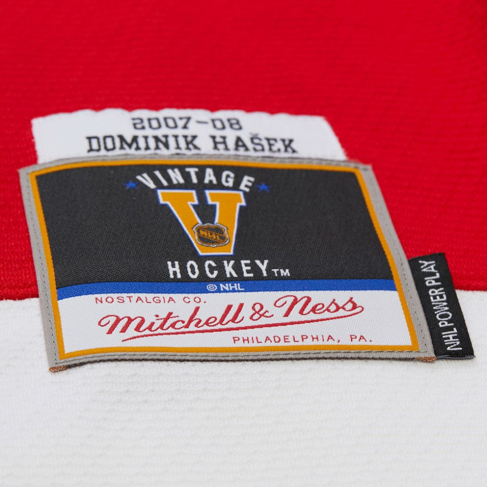 Dominik Hasek Detroit Red Wings Mitchell & Ness 2007-08 Power Play Jersey - Red | NHL Lifestyle