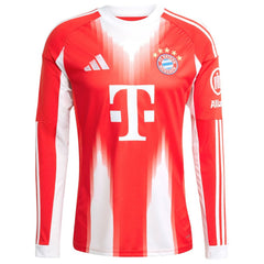 Adidas - Harry Kane Bayern Munich 2025/26 Home Replica Long Sleeve Jersey - Red