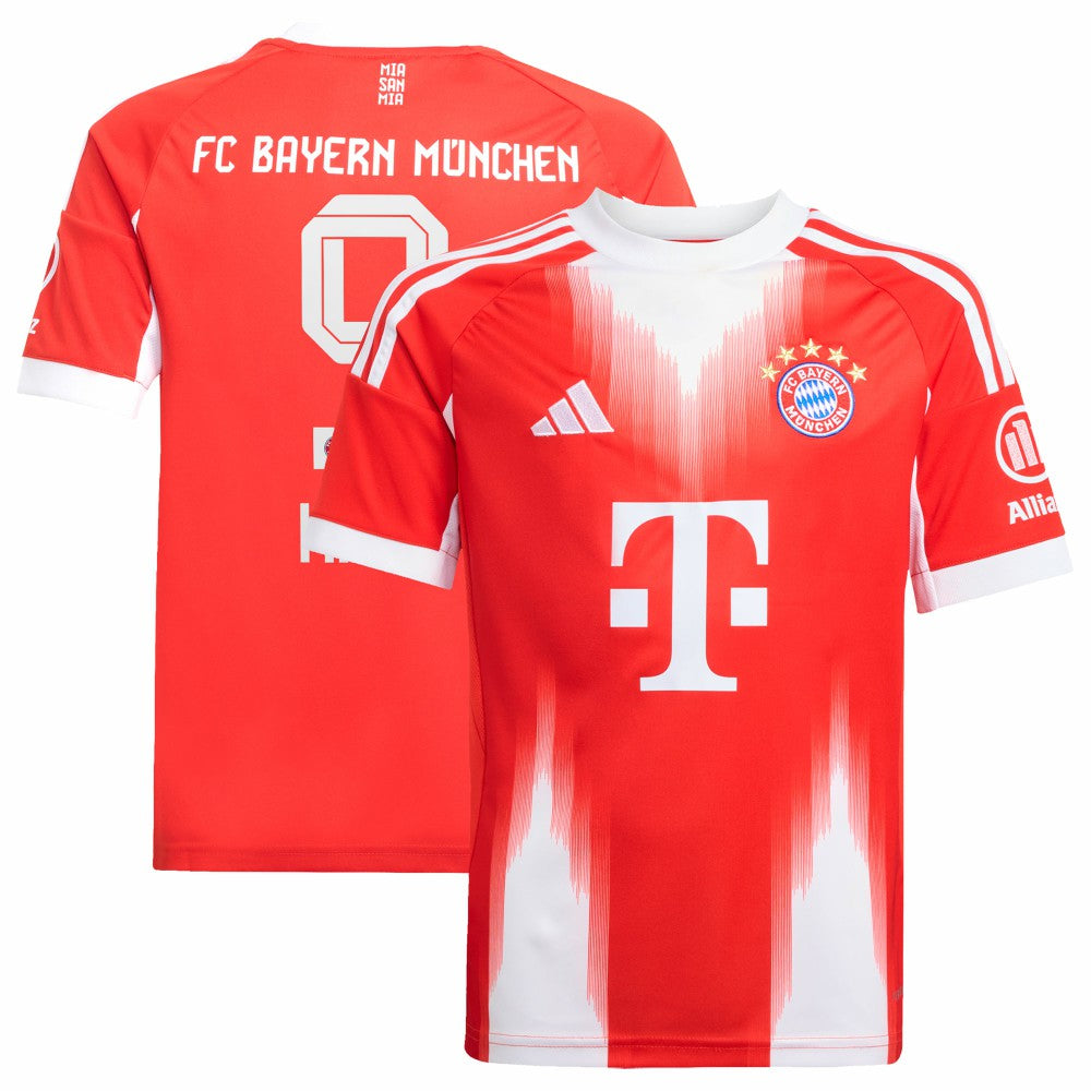Adidas - Harry Kane Bayern Munich Youth 2025/26 Home Replica Jersey - Red