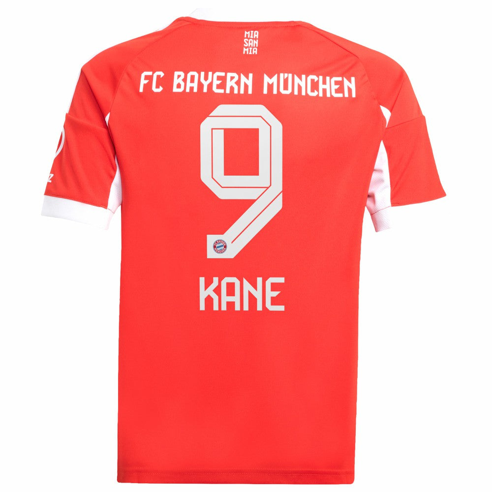 Adidas - Harry Kane Bayern Munich Youth 2025/26 Home Replica Jersey - Red