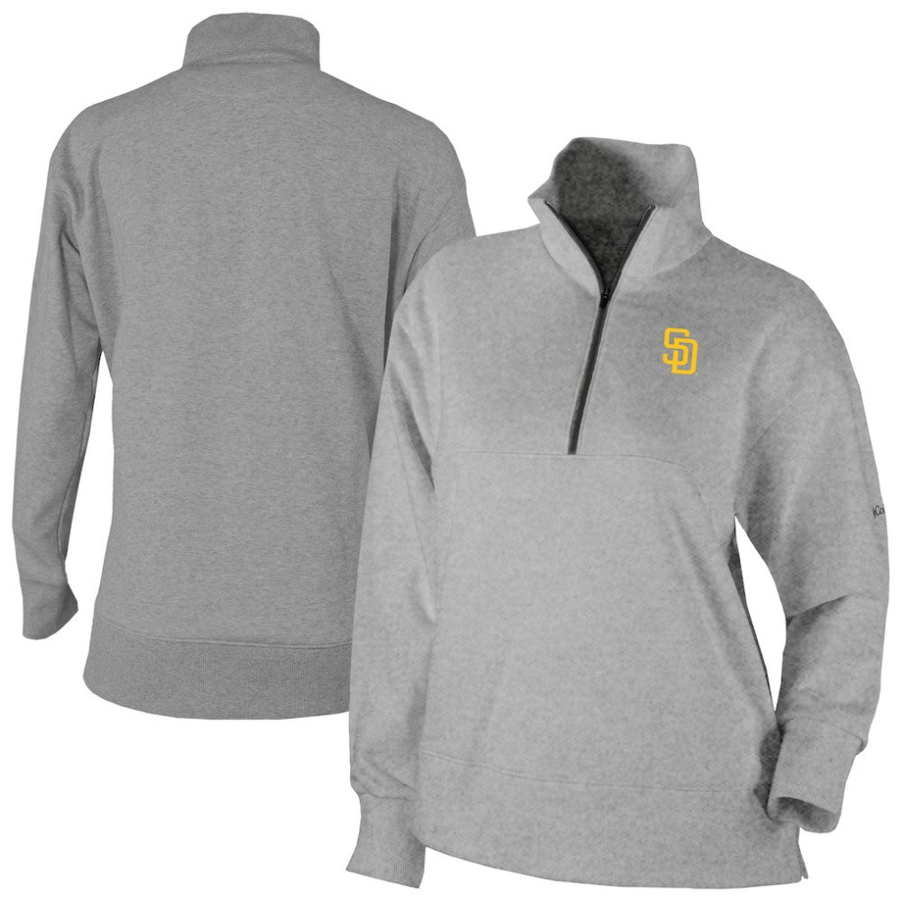 San Diego Padres Columbia Women's Birchwood Hills Quarter-Zip Pullover for sale