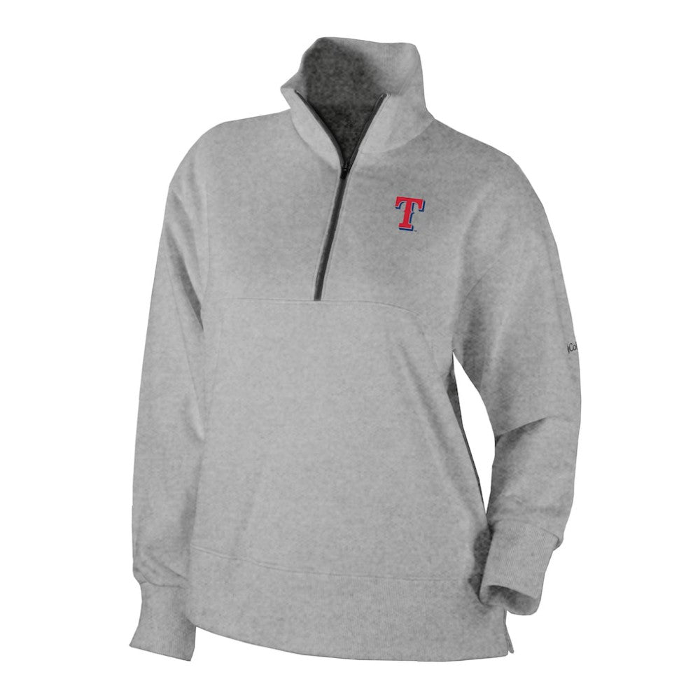 Texas Rangers Columbia Women's Birchwood Hills Quarter-Zip Pullover Discount