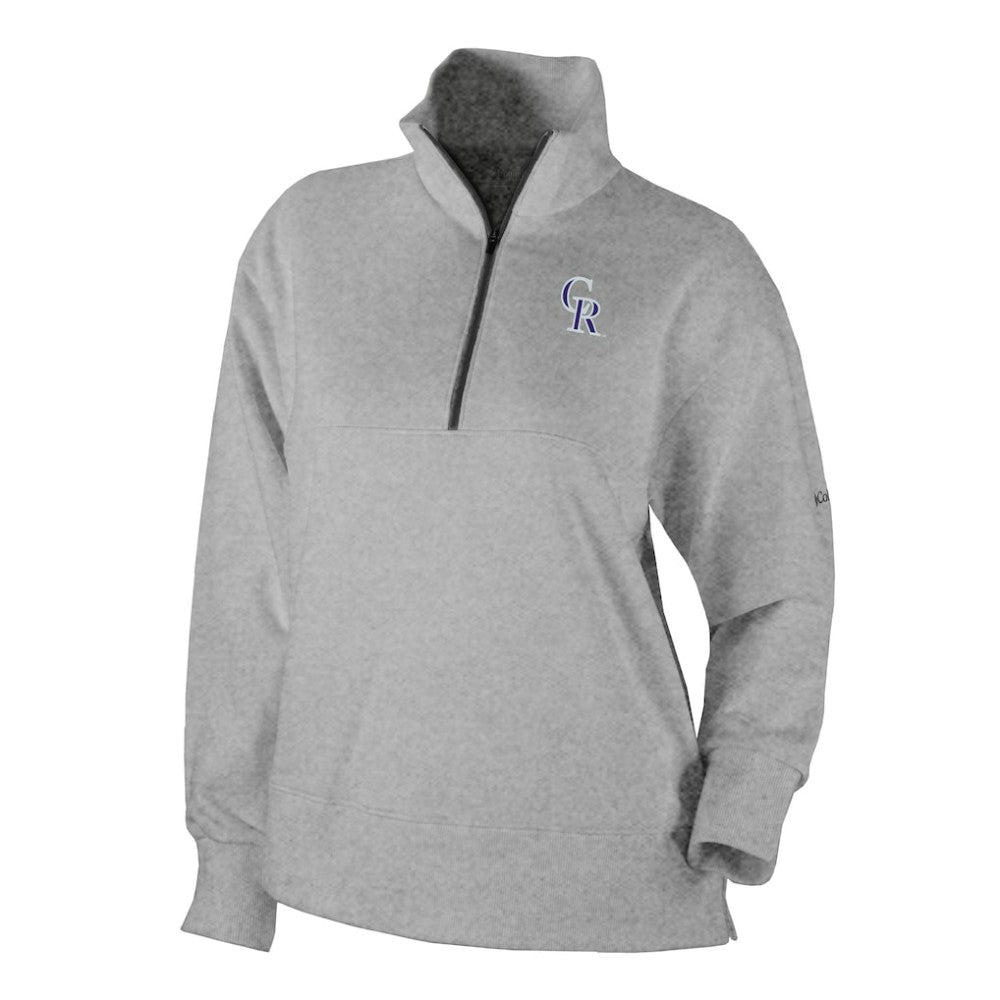 Colorado Rockies Columbia Women's Birchwood Hills Quarter-Zip Pullover for sale
