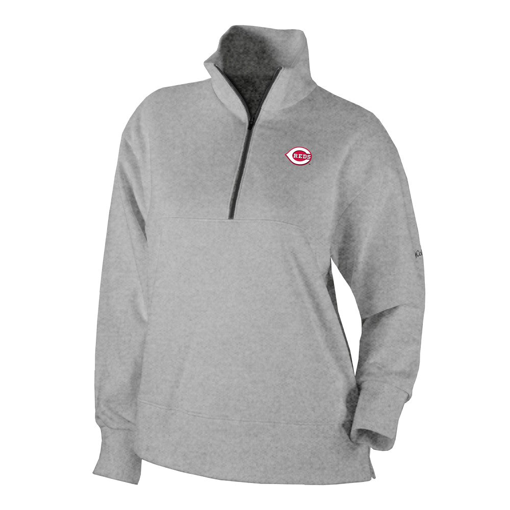 Cincinnati Reds Columbia Women's Birchwood Hills Quarter-Zip Pullover Discount