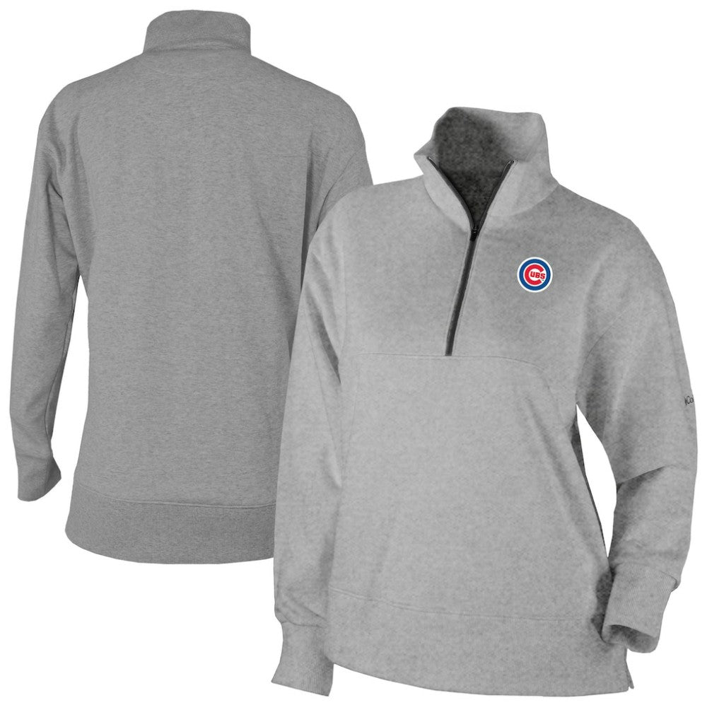 Chicago Cubs Columbia Women's Birchwood Hills Quarter-Zip Pullover Sale