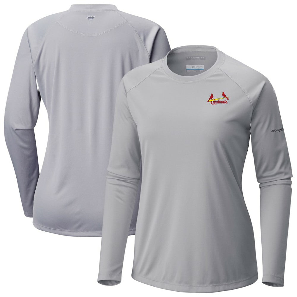 St. Louis Cardinals Columbia Tidal Tee II Long Sleeve T-Shirt Outlet