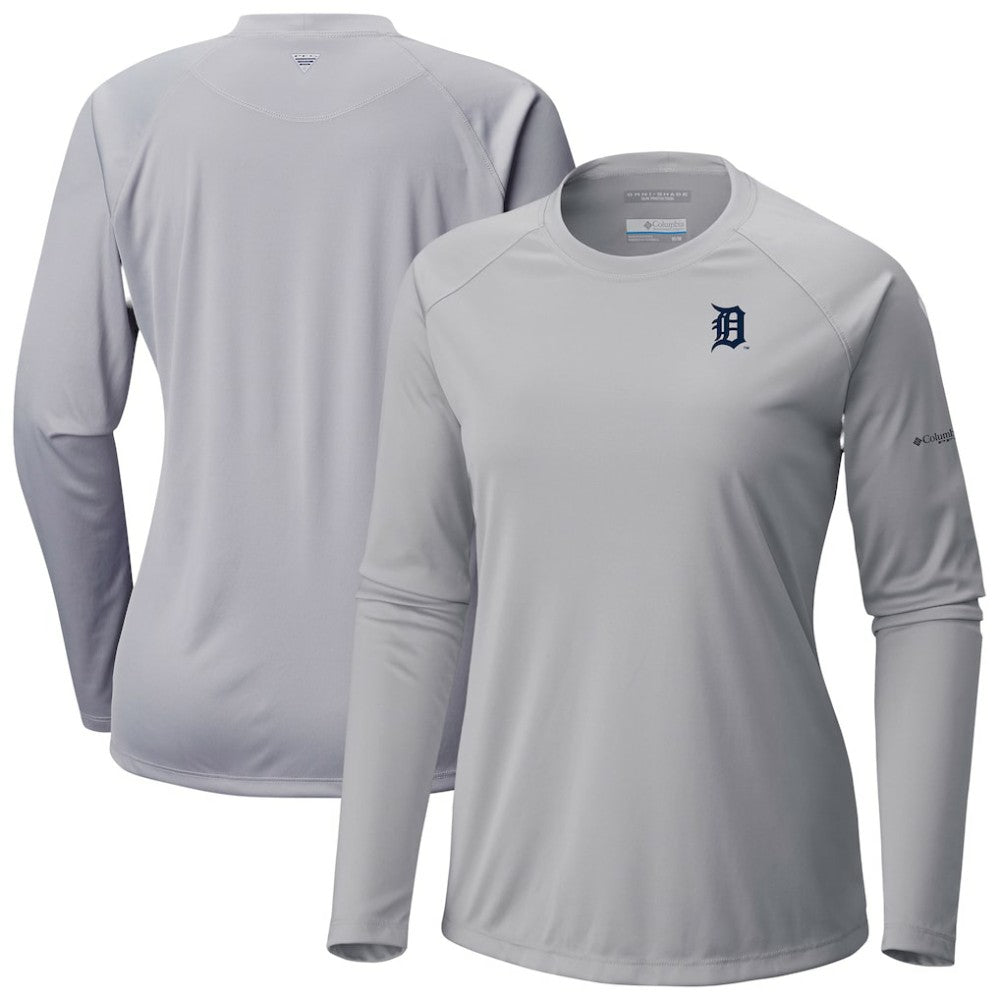 Detroit Tigers Columbia Tidal Tee II Long Sleeve T-Shirt Sale