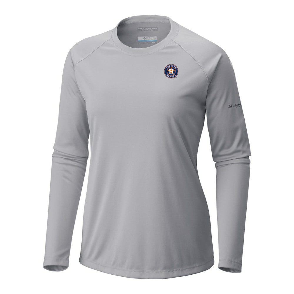Houston Astros Columbia Tidal Tee II Long Sleeve T-Shirt Discount