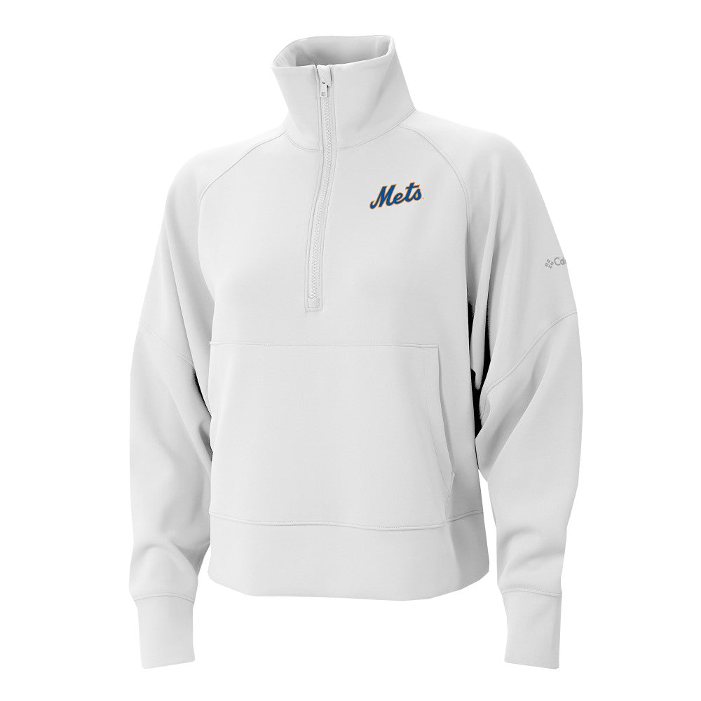 New York Mets Columbia Women's Wickhams Hills Raglan Omni-Wick Quarter-Zip Pullover Near Me
