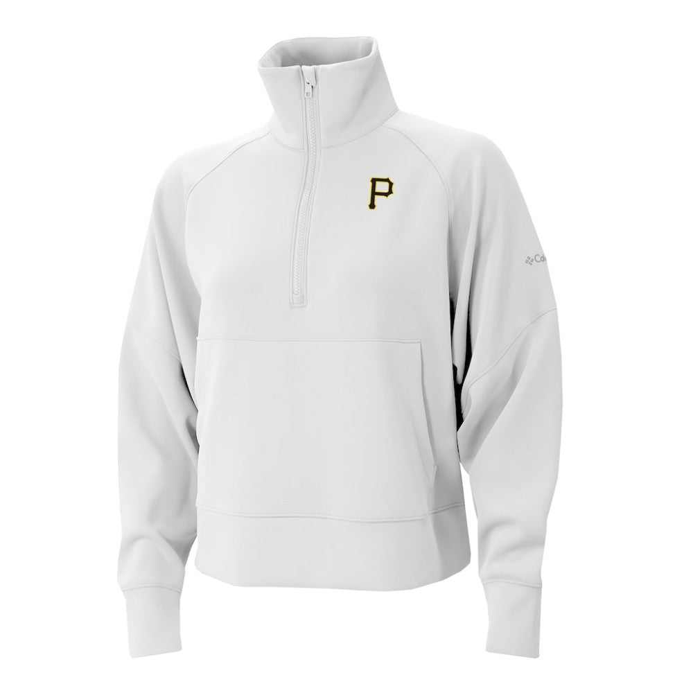 Pittsburgh Pirates Columbia Women's Wickhams Hills Raglan Omni-Wick Quarter-Zip Pullover for sale