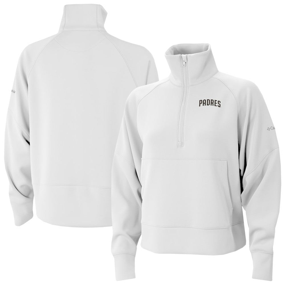 San Diego Padres Columbia Women's Wickhams Hills Raglan Omni-Wick Quarter-Zip Pullover Outlet