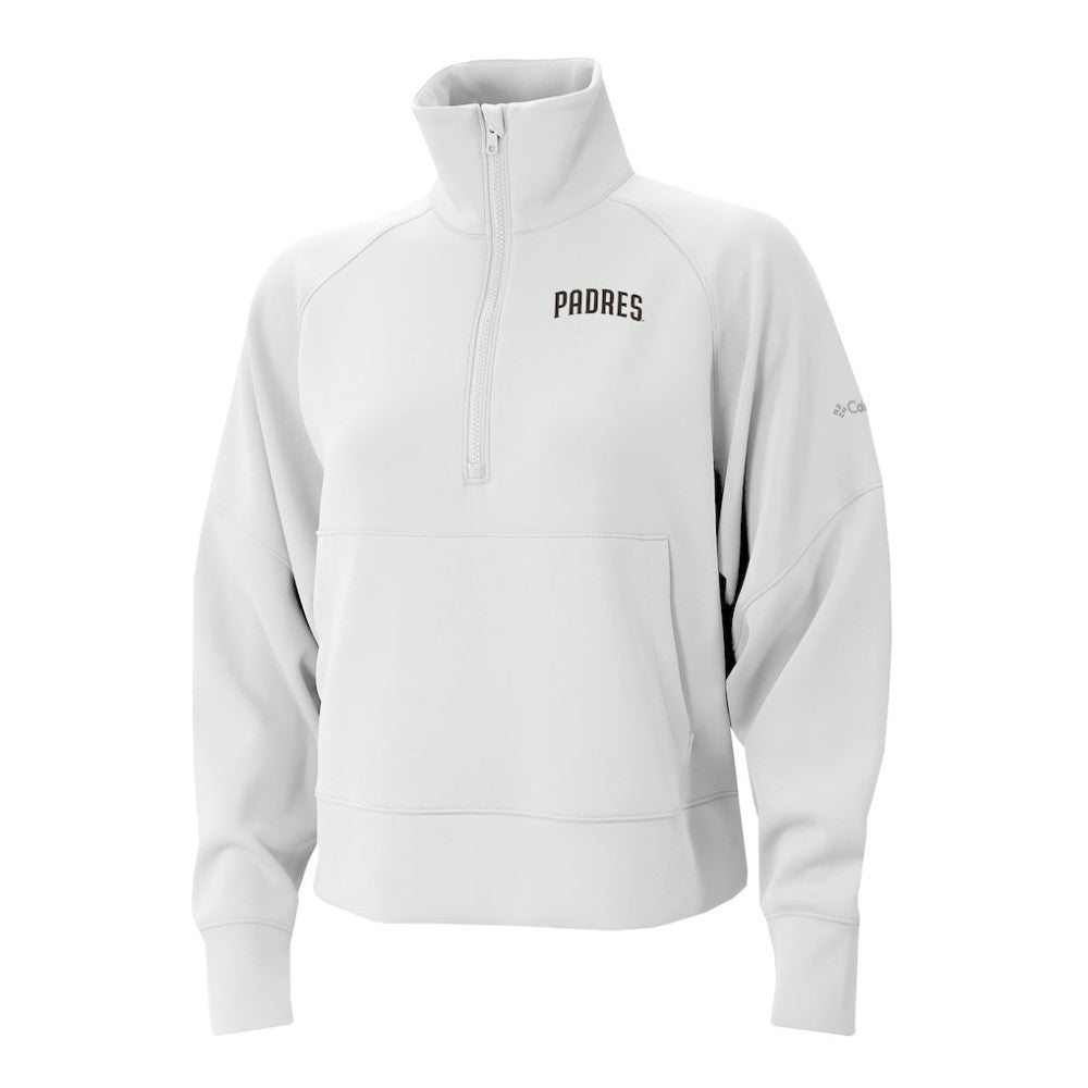 San Diego Padres Columbia Women's Wickhams Hills Raglan Omni-Wick Quarter-Zip Pullover Outlet