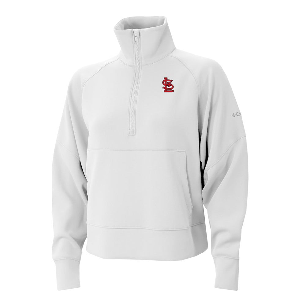 St. Louis Cardinals Columbia Women's Wickhams Hills Raglan Omni-Wick Quarter-Zip Pullover Discount