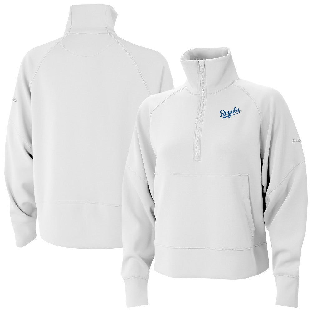 Kansas City Royals Columbia Women's Wickhams Hills Raglan Omni-Wick Quarter-Zip Pullover for sale