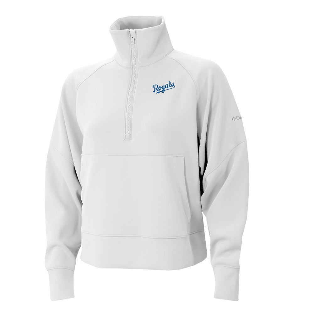 Kansas City Royals Columbia Women's Wickhams Hills Raglan Omni-Wick Quarter-Zip Pullover for sale