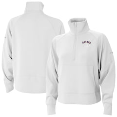 Houston Astros Columbia Women's Wickhams Hills Raglan Omni-Wick Quarter-Zip Pullover Near Me