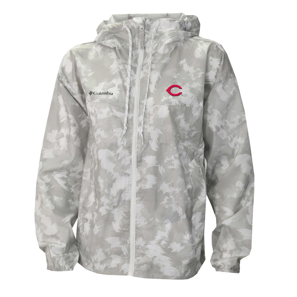 Cincinnati Reds Columbia Women's Flash Challenger Full-Zip Hoodie Windbreaker Jacket for sale